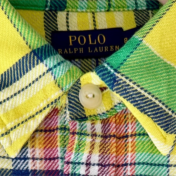 Polo Ralph Lauren Tops - Polo Ralph Lauren Plaid Flannel Shirt / Size 8